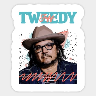 Jeff Tweedy // Wilco // Fan Art Retro Design // Vintage Sticker